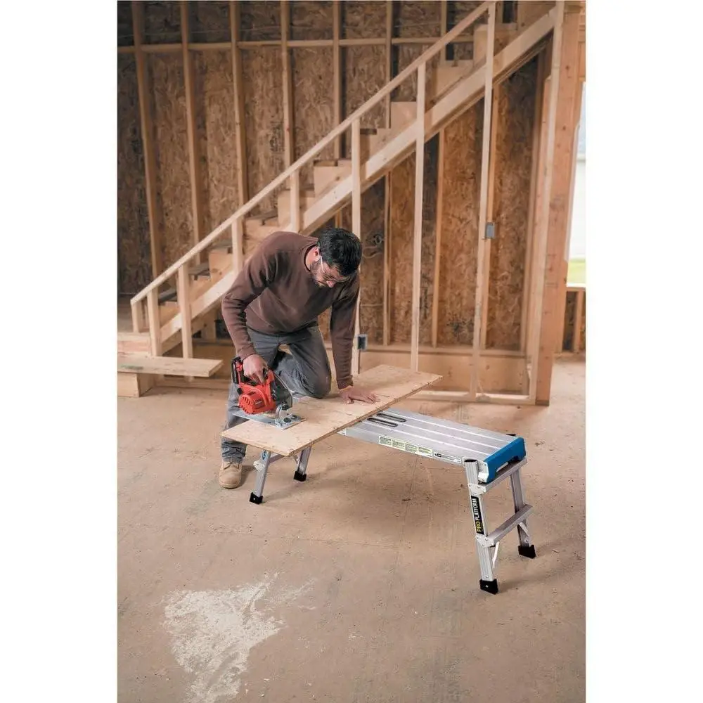 Portable Steel Folding Platform Step Ladder 1.67x3.75x1FT AP-25 Easy Access Height