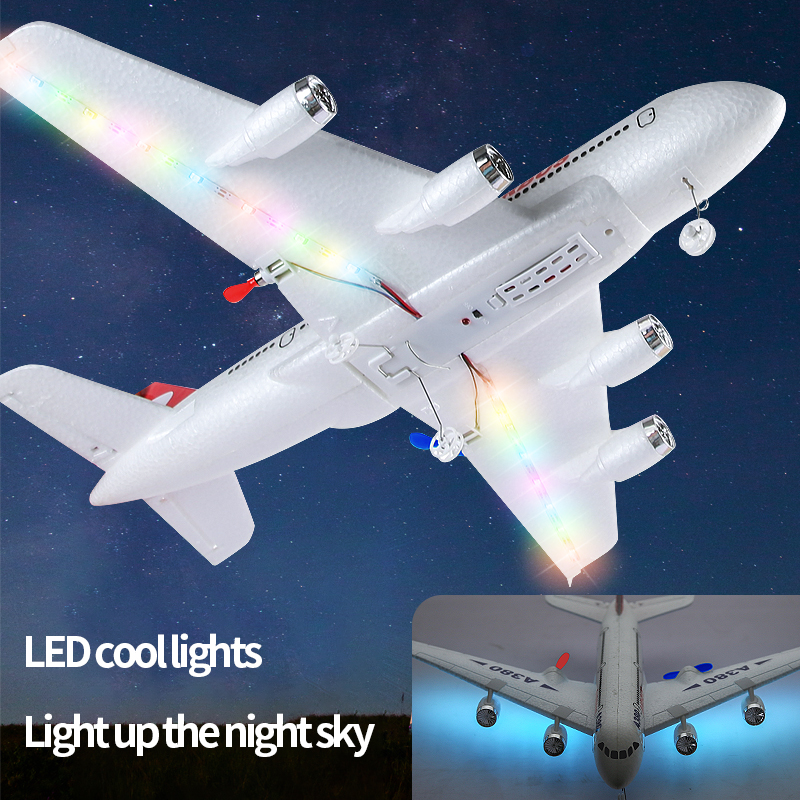 Hot Gyro เครื่องบิน Airbus A380 RC เครื่องบินโฟมของเล่น 2.4G เครื่องบินปีกคงที่ของเล่นกลางแจ้ง Drone Easy Fly ของขวัญเด็ก