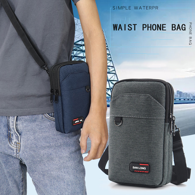 กันน้ําเอวกระเป๋าเดี่ยว/สองชั้นกลางแจ้งเอว Fanny Pack ผู้ชายกระเป๋าโทรศัพท์แคมป์ล่าสัตว์ยุทธวิธีกระเป๋า