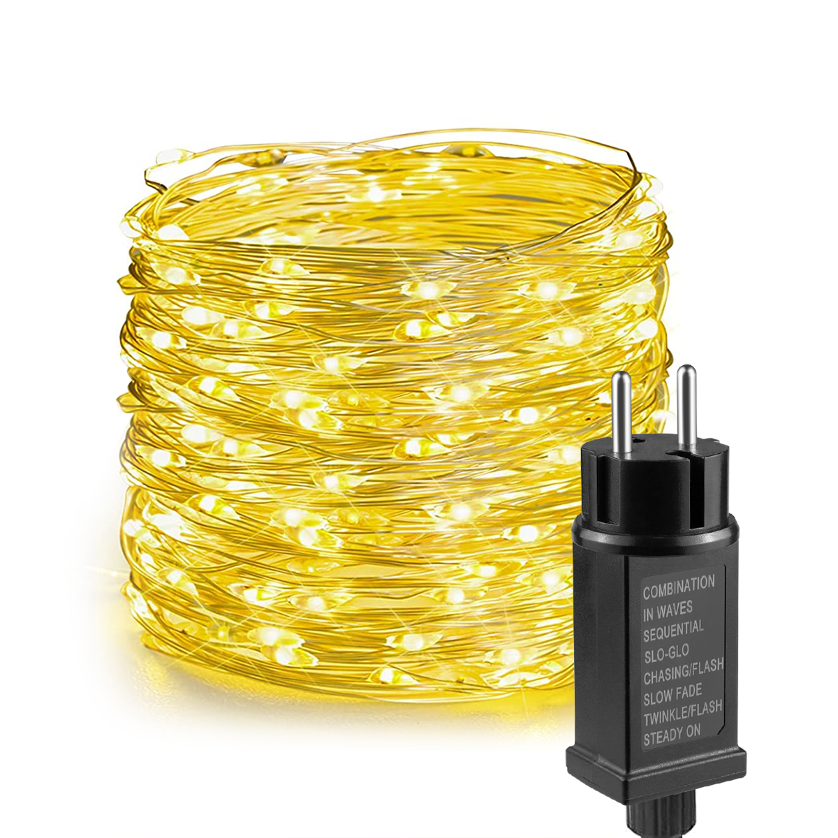 10M-100M LED Light String drut miedziany Garland bajkowe światło 110V 220V wodoodporny odkryty ogród wesele świąteczne dekoracje