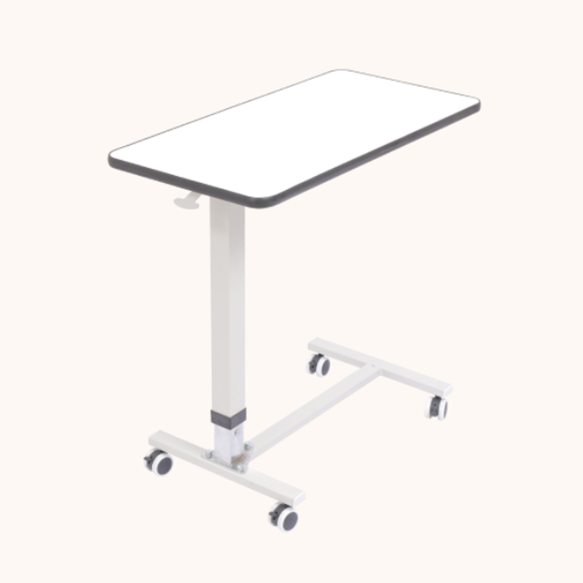 Mesa de jantar móvel multifuncional com rodas ABS cabeceira cuidados idosos para almoço para pacientes