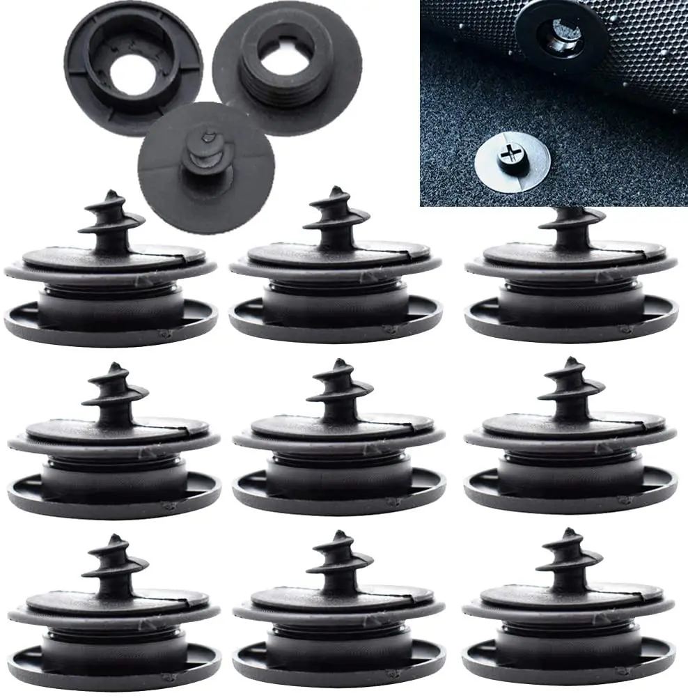 10 Uds. Clips universales para alfombrilla de suelo de coche, soportes de retención, empuñaduras, abrazaderas de fijación para alfombras, hebillas, retenedor de sujeción antideslizante resistente