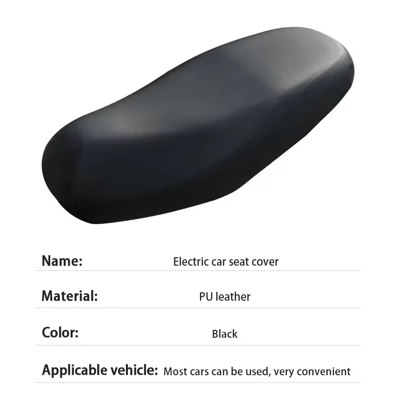 Fundas protectoras universales para asiento de motocicleta, cojín para asiento de motocicleta, impermeables, de cuero Pu, antiarañazos