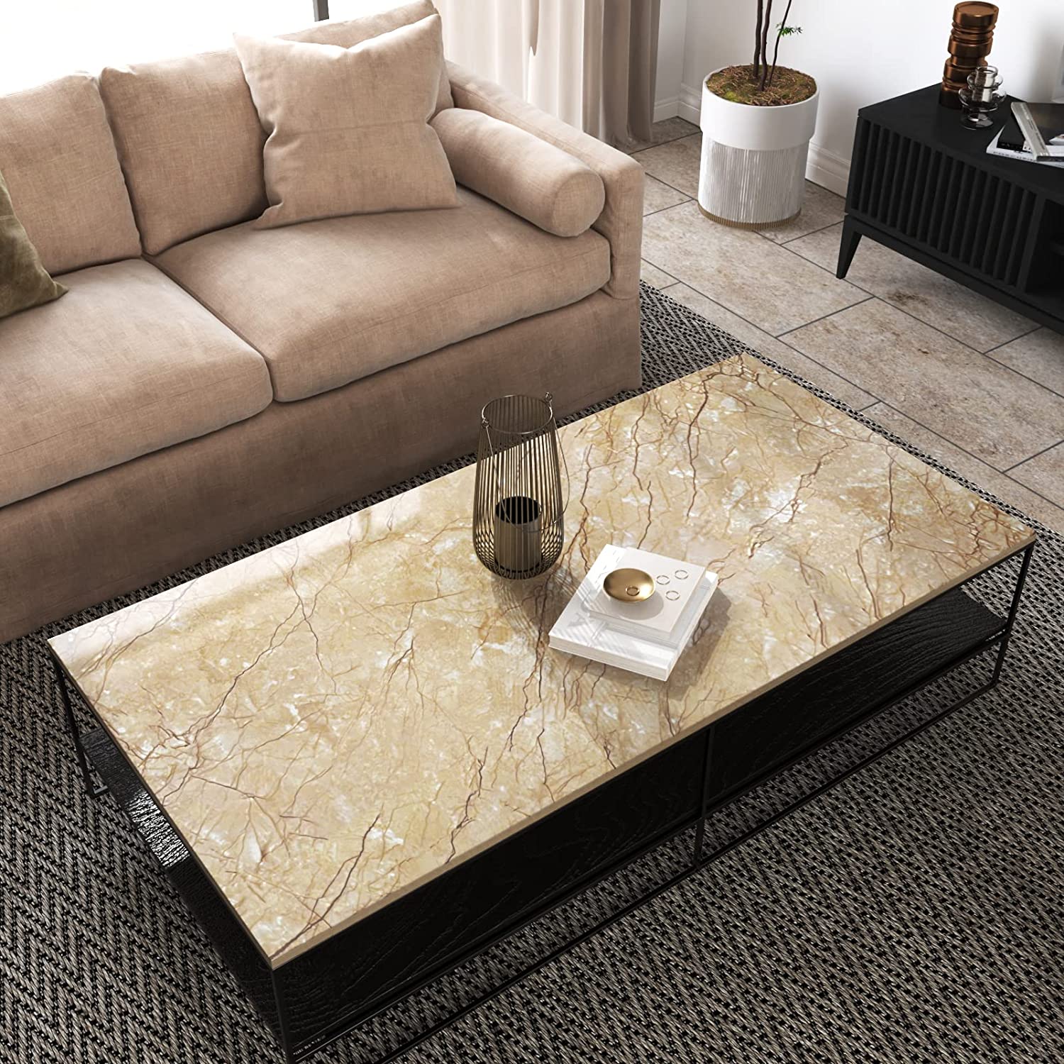 50 センチメートルビニール自己粘着防水壁紙浴室のカウンタートップの装飾 PVC キッチン耐油ステッカーキャビネットリフォーム