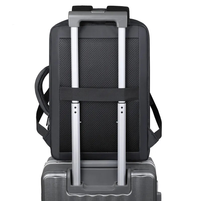 Männer große Kapazität Rucksack USB-Lade-Laptop-Bagpack wasserdicht Business-Reise-Rucksack Gepäck tasche mochila
