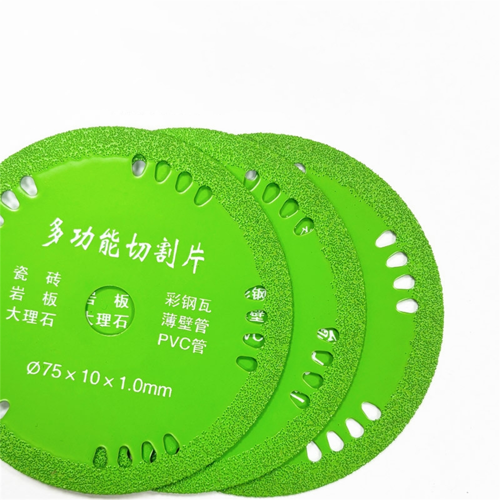 75mm Glass Cutting Discs 3 Inch 10mm Diamond Marble Saw Blades Jade Crystal Wine Bottles Grinding Cutting Grinding Discs Tools