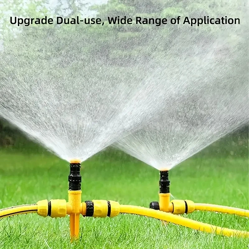 360 °   Irrigatore da giardino automatico con rotazione: perfetto per prati, aziende agricole e serre!