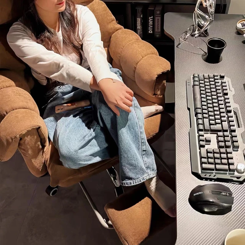 Home computer chair, comfortable sedentary sofa, bedroom desk chair, study and office backrest, new