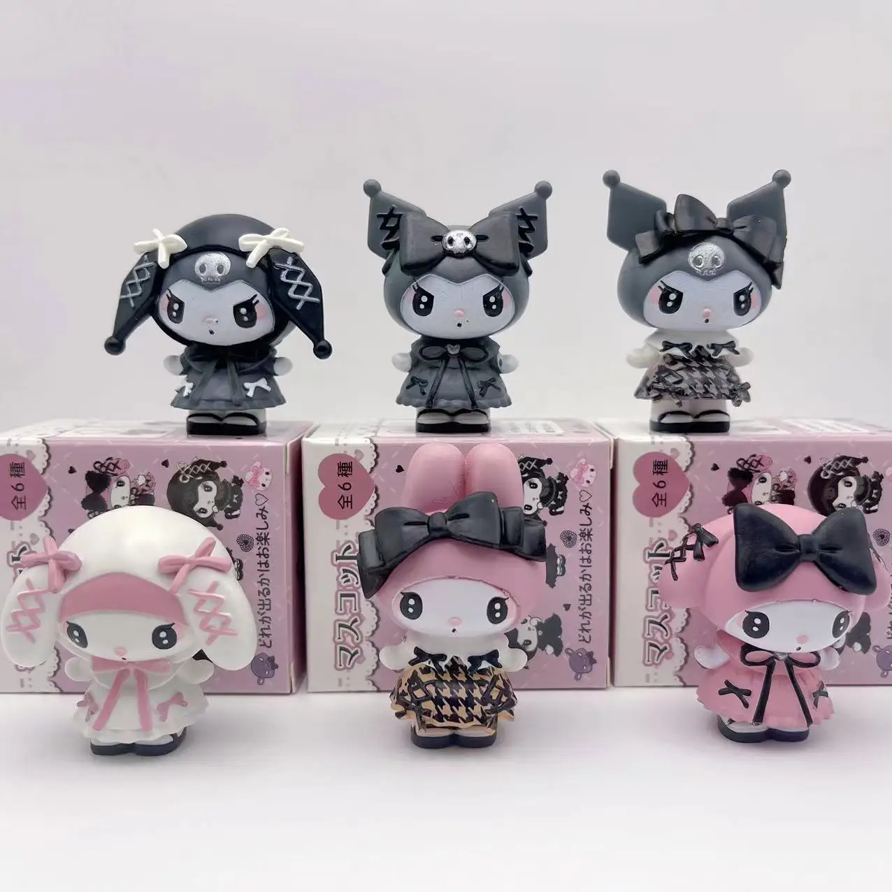 Sanrio Blind Box Kuromi My Melody Stripfiguur Figuren Poppen Verrassingstas Schattig Model Fans Collectie Speelgoed