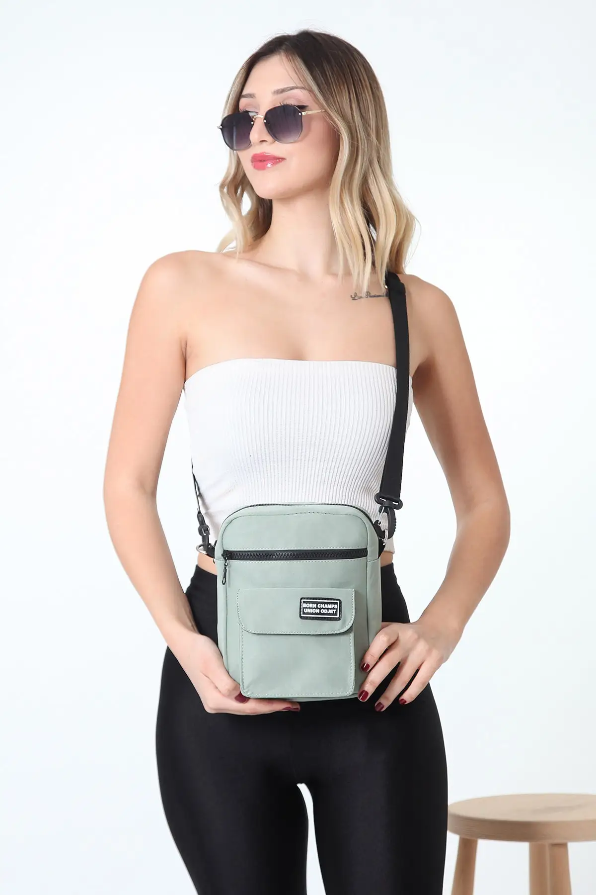 Tas Bahu Cetakan Odjet U2 Green Union (Ukuran: 22 Top: 17 Lebar: 7 Cm) Kualitas Tren Fashion Musim 2022 Tas Wanita