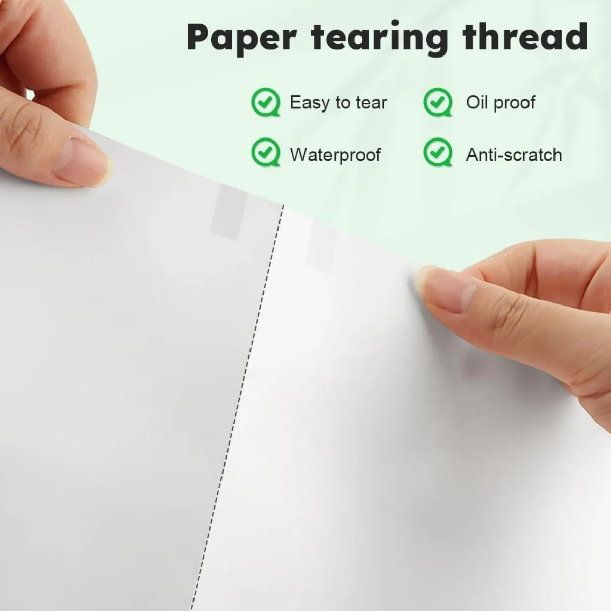 A4 Thermal Paper Quick-Dry Instant Use High Sensitivity Printer for Fast Barcode/Receipt/PDF Printing Portable Office Logistics