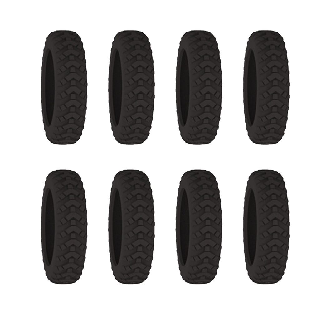 8 pezzi/set copertura protettiva per ruote per valigia con suono silenzioso copertura per rotelle per trolley in silicone scarpe con rotelle per bagagli da viaggio