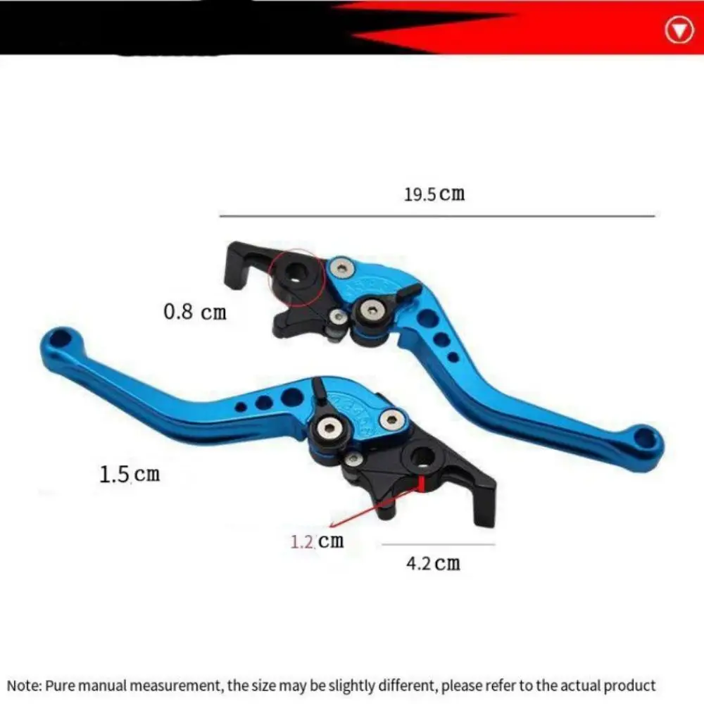 Accesorios modificados para motocicleta, mango de freno de disco doble CNC, palanca de freno ajustable para vehículo eléctrico