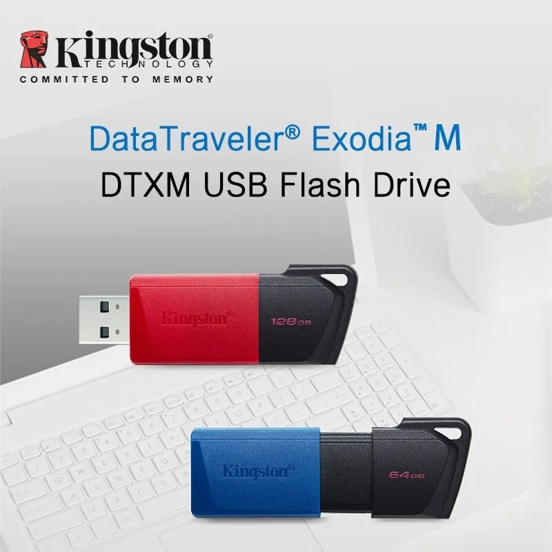 100% original kingston usb flash drive pen drive dtxm pendrive 64g 128gb 256gb usb3.2 disco flash mini chave memória vara 3.0 drives
