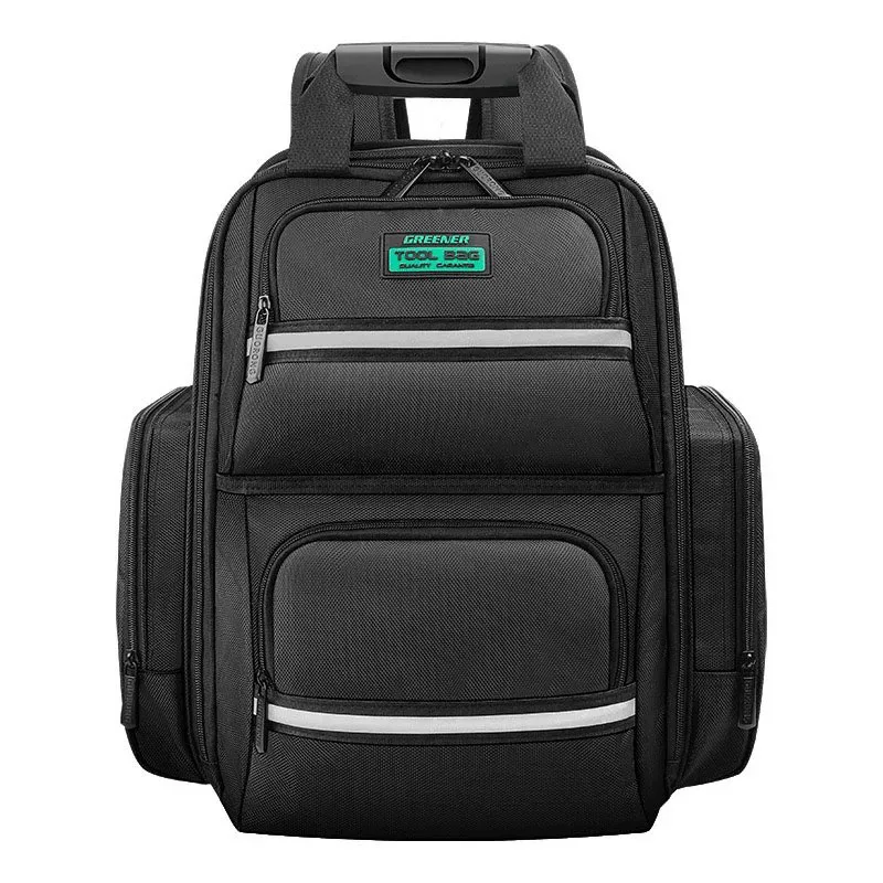 Multifunctional Shoulder Toolkit Canvas Electrician Backpack Portable Hardware Pocket Workshop Orkshop Construction Storage Bag