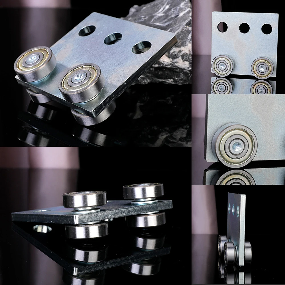 4 Wheel Trolley Assembly Trolley Roller Stable Welding for 1-5/8" Wide and All 1-5/8" or Taller Strut Channel