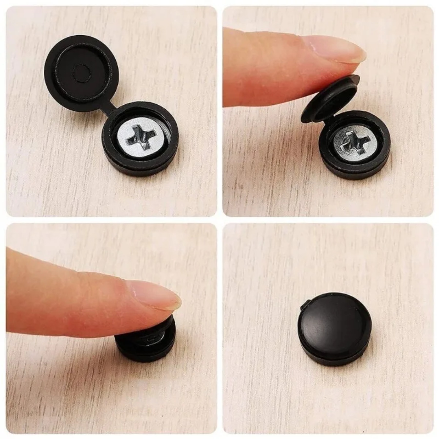 10/100 Stuks Schroef Decoratieve Cover Cross Schroef Nail Cap Vouwsluiting Voor Auto Meubels Decoratieve Moeren Cover bouten Hardware
