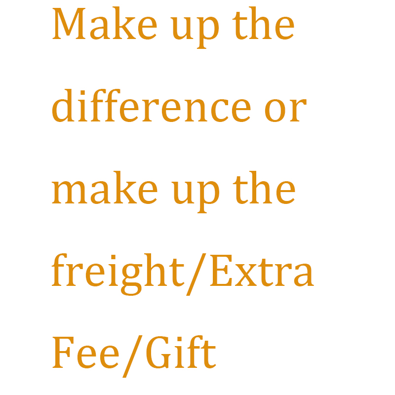 Maak het verschil goed of verzin de vracht/extra kosten/cadeau