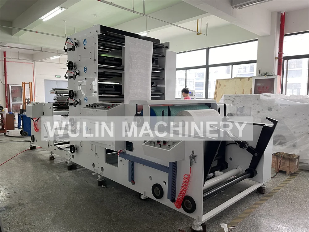 Mesin cetak Flexo label perekat Web sempit