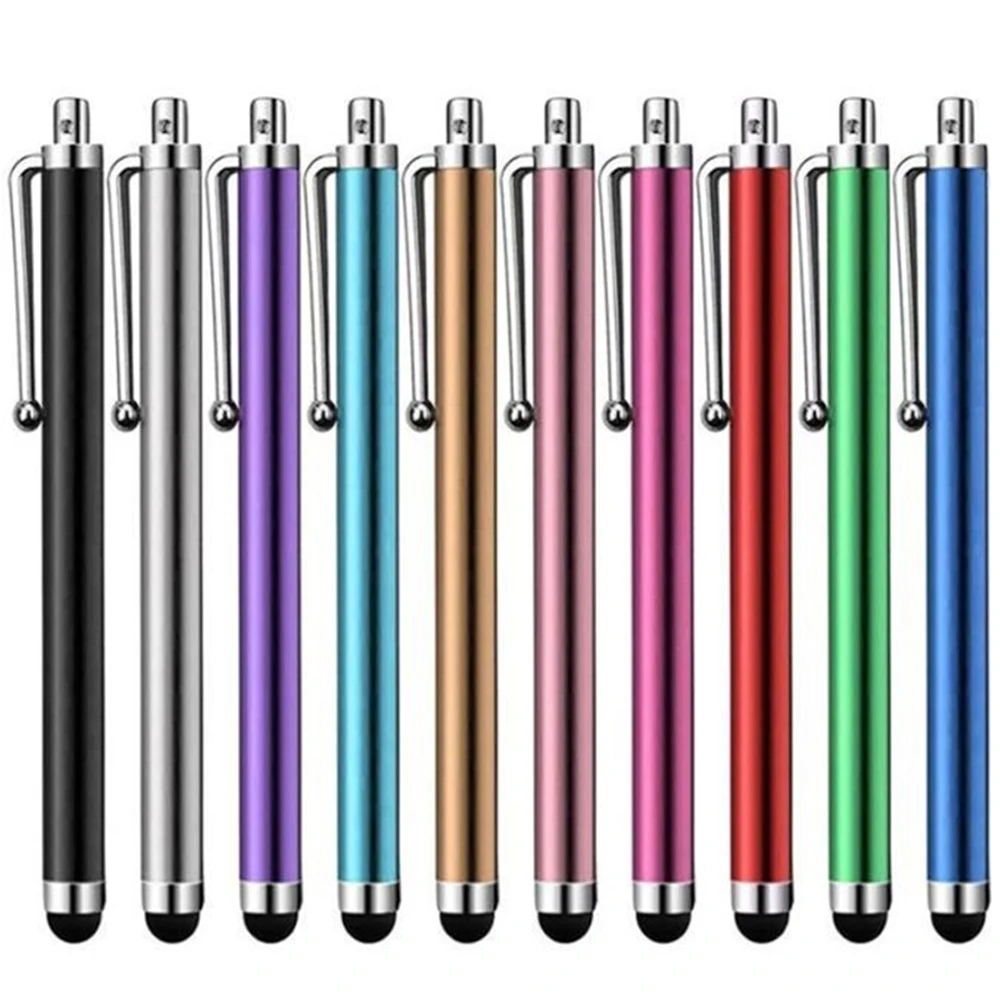 10 pçs caneta stylus para ipad apple lápis caneta de toque para android ios windows tablet telefone caneta para iphone huawei samsung xiaomi