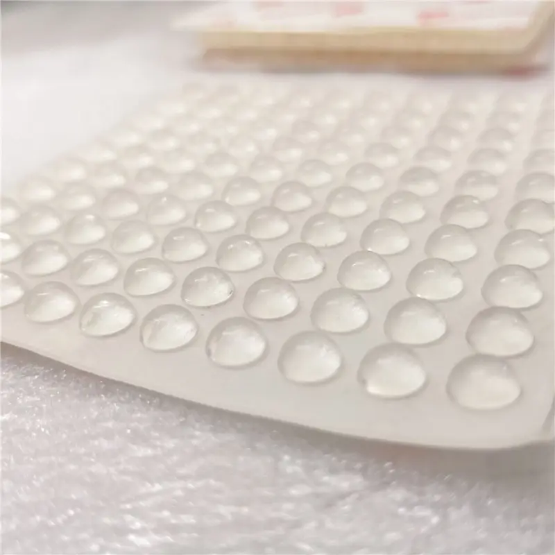 100pcs 8 มม.x 2 มม.ซิลิโคนเม็ดประตูสติกเกอร์โปร่งใส Anti Bump ซิลิโคน CUSHIONING Anti SLIP MAT