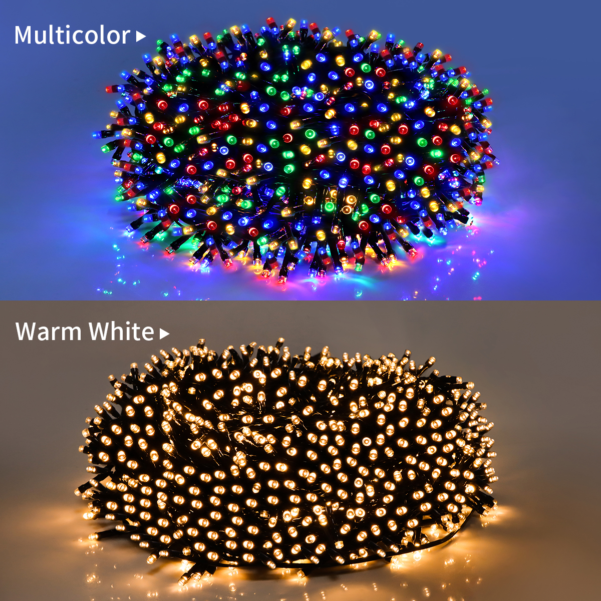 Waterproof Christmas Tree LED String Light 24V EU Plug/US Plug/Solar Fairy Lights LED Garland, for Outdoor Garden Room Decor