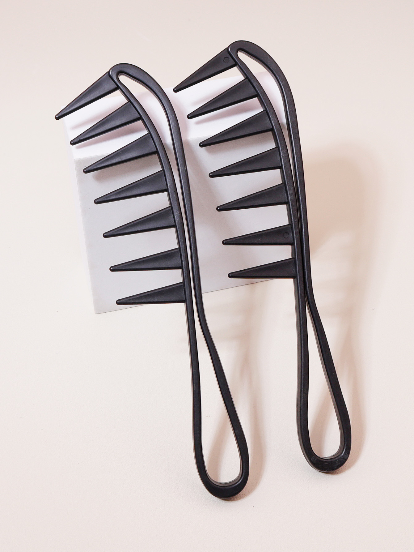 Pente de cabelo grande com dentes largos, pente de depilação Shun, adequado para cabelos secos e molhados, adequado para homens e mulheres