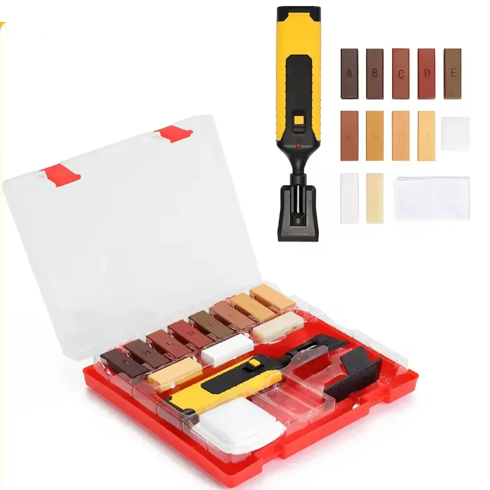 Kit de réparation de sol stratifié, système d'avertissement, plan de travail, boîtier robuste, puces, réparation des rayures, trempé
