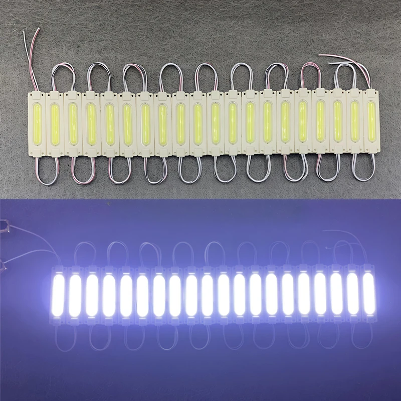DC24V 20pcs/lot injection with lens COB LED module waterproof LED back light backlight for sign channel letter  2W IP65