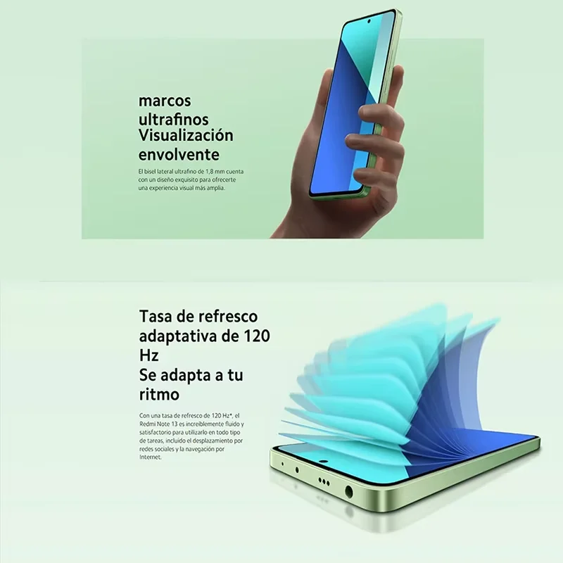 Xiaomi-Redmi Note 13 Smartphone 4G, 8 GB, 256 GB, Câmera 5000mAh, 108 MP AMOLED, 6.67 com carregador, não suporta, NFC, Versão Global