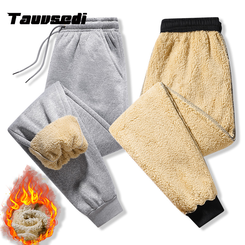 Nuevos pantalones cálidos de invierno para hombre, pantalones de chándal gruesos para hombre, pantalones deportivos informales de lana para hombre, pantalones para correr de marca a la moda de otoño, pantalones para hombre Hots