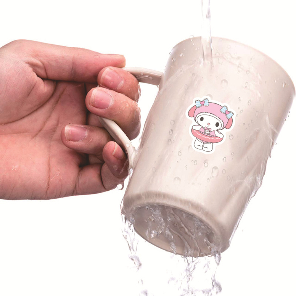 10/20/40 pçs estética minha melodia dos desenhos animados adesivos diy papelaria mala guitarra bonito anime pvc decalques kawaii criança diy adesivo brinquedo