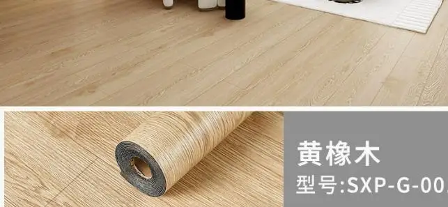 Rollo de suelo autoadhesivo de PVC, duradero, fácil de instalar para áreas de alto tráfico, pegatinas de suelo adhesivas y adhesivas, adhesivo para suelo de madera