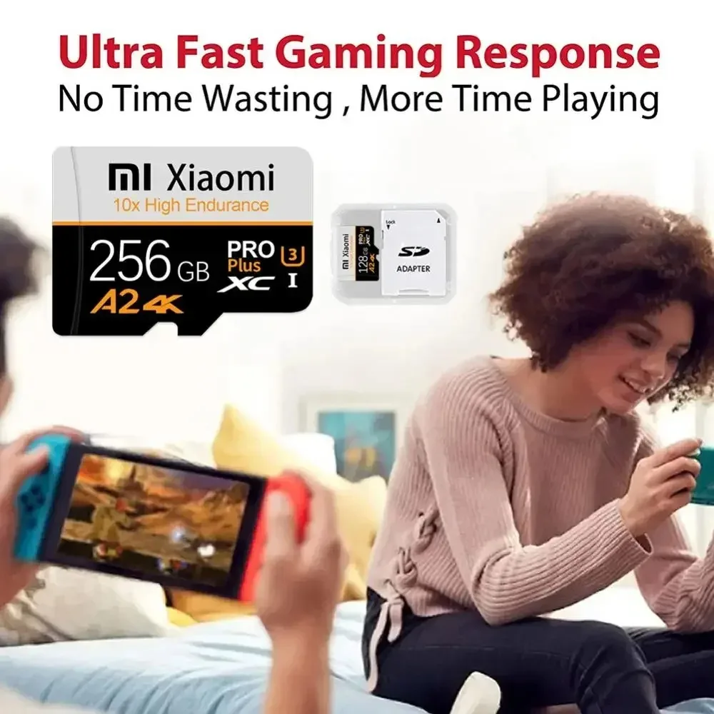 Xiaomi High Speed Memory Card 1TB 2TB Micro TF SD Card 128GB 256GB TF Card For Camera Surveillance Devices For Sony For Lenovo