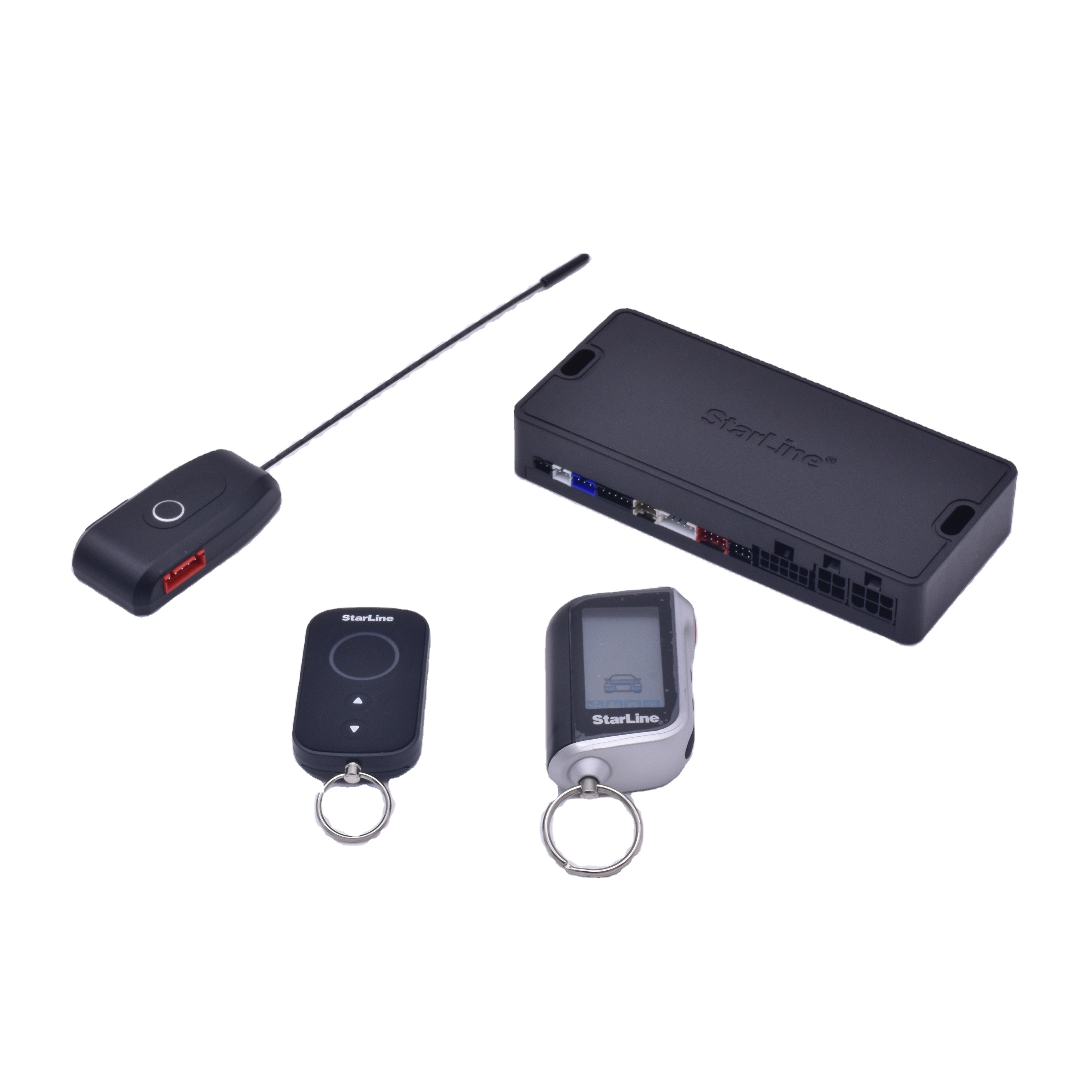 The A93 starline vehicle alarm does not include the 2can-2lin module and supports the CAN module to work together