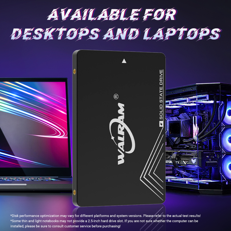 Walram 1 テラバイト SSD 2.5 SATA 3 SSD 120 ギガバイト 128 ギガバイト 240 ギガバイト 256 ギガバイトハードディスク内部ラップトップ HDD 480 ギガバイト 512 ギガバイトソリッドステートドライブ PC デスクトップ用