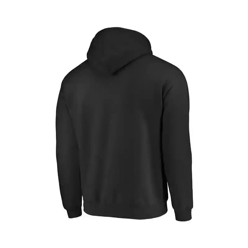 L'ultimo pullover da uomo primaverile e autunnale pesante americano retrò tinta unita con maniche a spalla ampia felpa con cappuccio a maniche lunghe