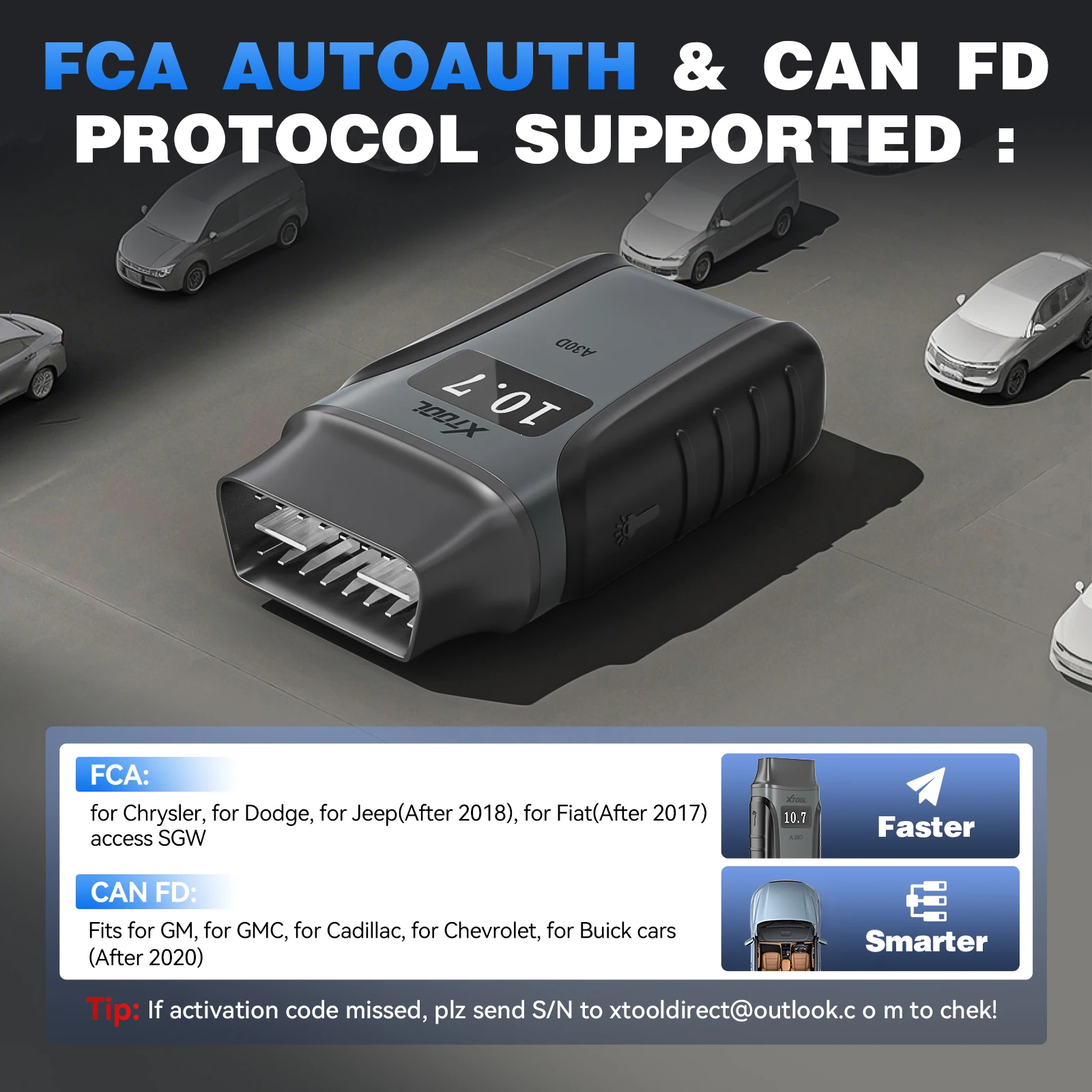 XTOOL Anyscan A30D OBD2 Scanner lecteur de Code de voiture bidirectionnel sans fil avec mises à vie et 19 réinitialisations FCA AutoAuth CANFD