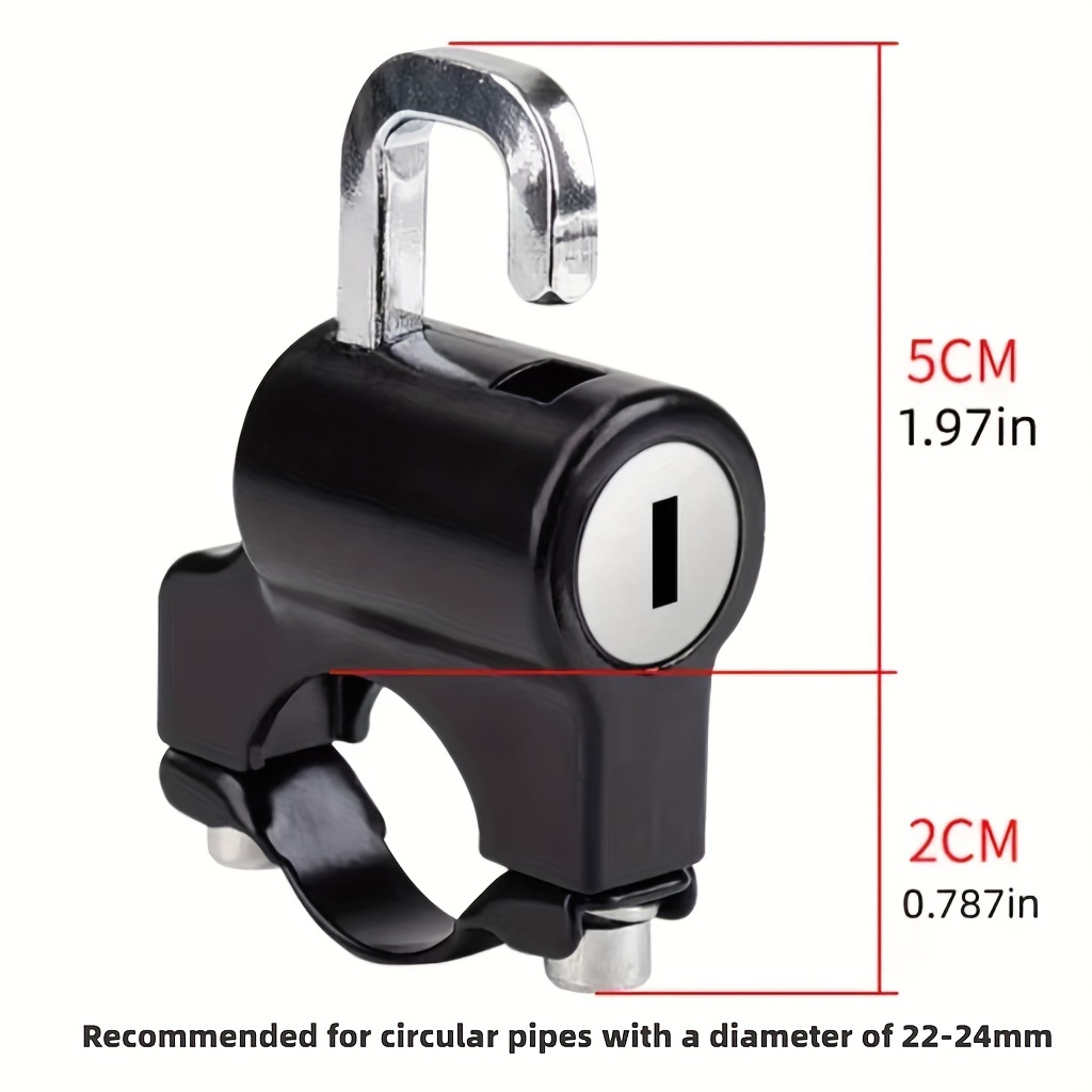 Motorcycles Helmet Lock Anti-theft Helmet Lock Handlebar Mount Motorcycle Electric Motorbike Security Lock Accessories