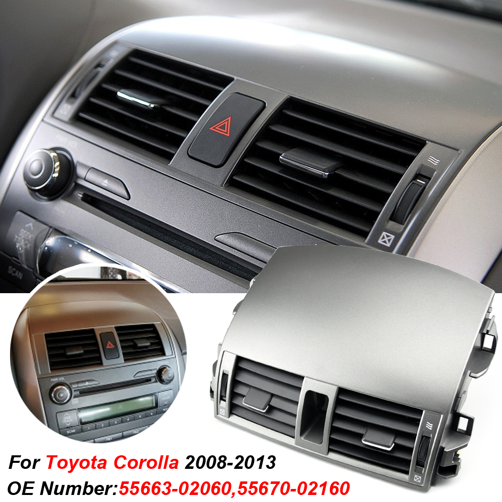 車の A/C 空調エアベント出口パネルグリルカバートヨタカローラアルティス E15 2007 2008 2009 2010 2011 2012 2013