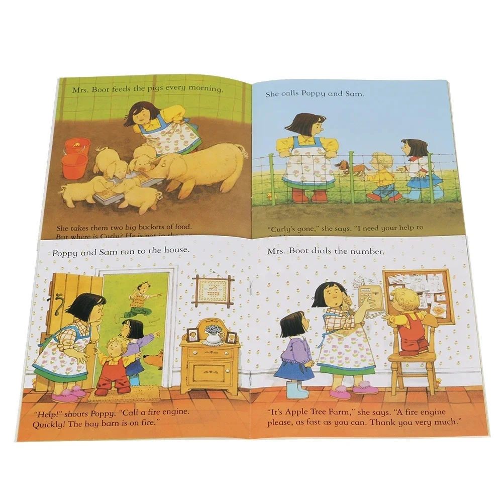 20หนังสือ/ชุด15x15ซม. usborne เรื่องฟาร์มนิทานสำหรับเด็กเด็กที่มีชื่อเสียงในฟาร์มหนังสือภาพภาษาอังกฤษ