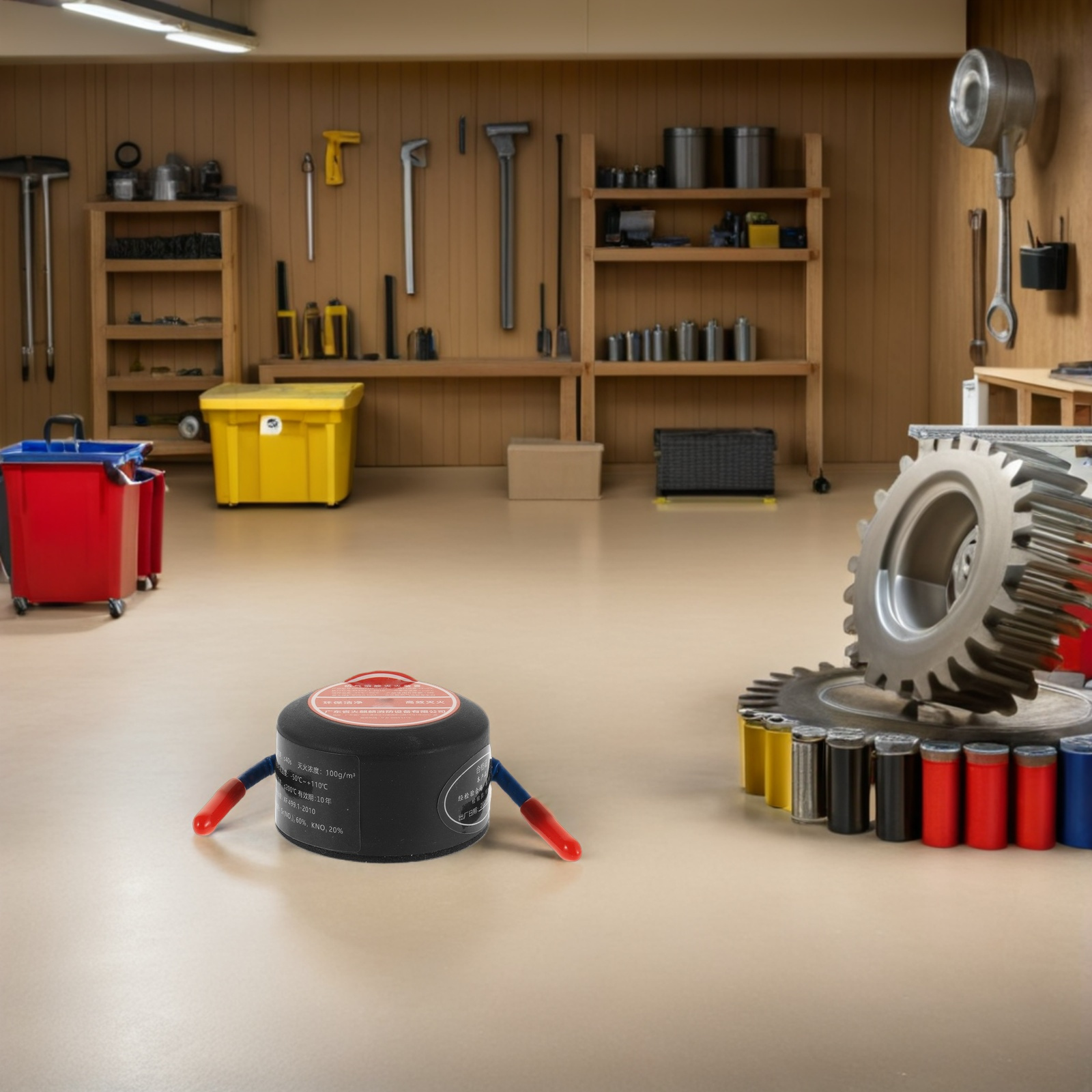 Aerosol Extinguisher 10G Back Adhesive Self-Activating For Car Engine Garage Boat Home Automatic Fire Suppression System