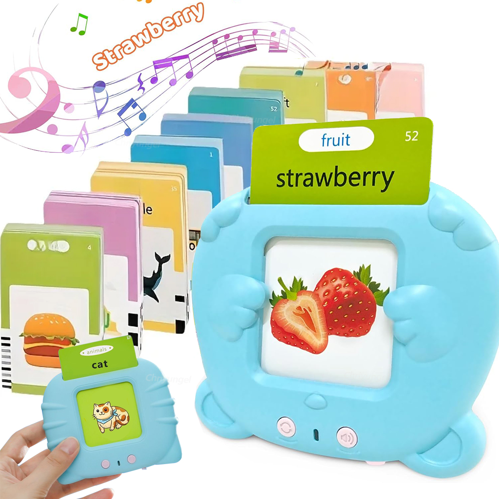 Cartes Flash parlantes pour tout-petits, Machine d'apprentissage, langue éducative précoce, livre Audio électronique, cartes Flash pour enfants, jouets Montessori
