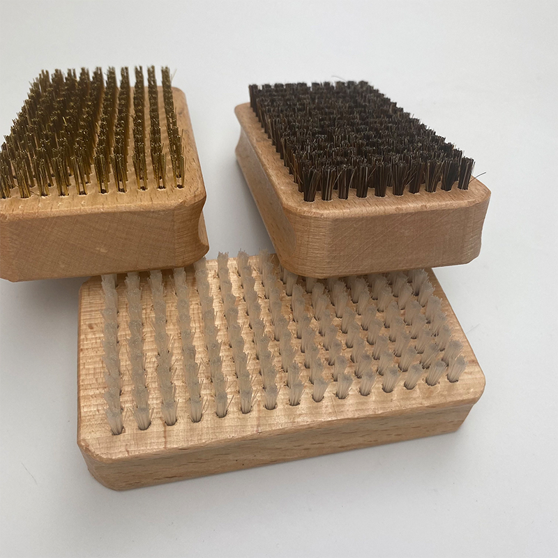 3Pieces Nylon Snow Wax Brush Ski Brush Copper Wire Cleaning Brush Nylon Polishing Brush Copper Brush