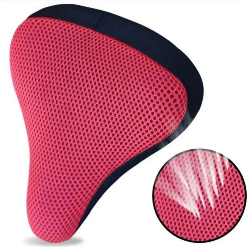 Capa de almofada de assento sela da bicicleta 3d macio capa de assento de silicone almofada de assento ciclismo respirável sela confortável
