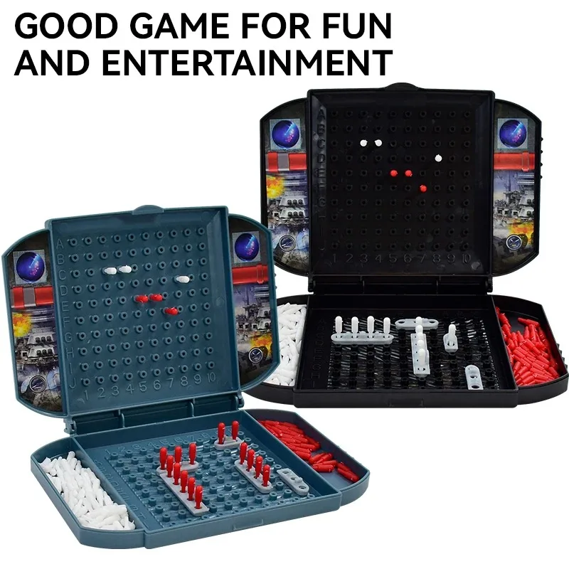 Children's Fun Battleship and Sea Ship Game Chess Simulation Land Military Strategy Naval Battle Chess Two Player Battle Toy