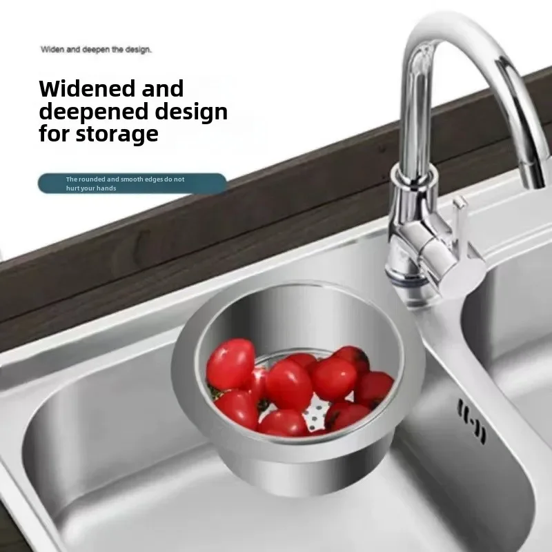 Swan Shape Hanging Filter Basket 201  Stainless Steel Corner Sink Strainer Kitchen Sink Drain Basket Swan Drain Rack for Sink