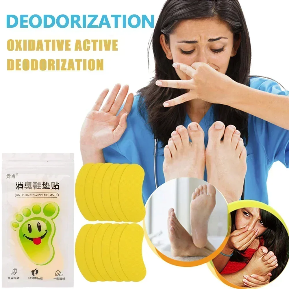 Einweg-Schuhe, Deodorant-Aufkleber, Sneaker, Zitronengeruch, frisches Deodorant, Einlegesohle, Duft, verbessert die Sterilisation, Fußpflege-Aufkleber