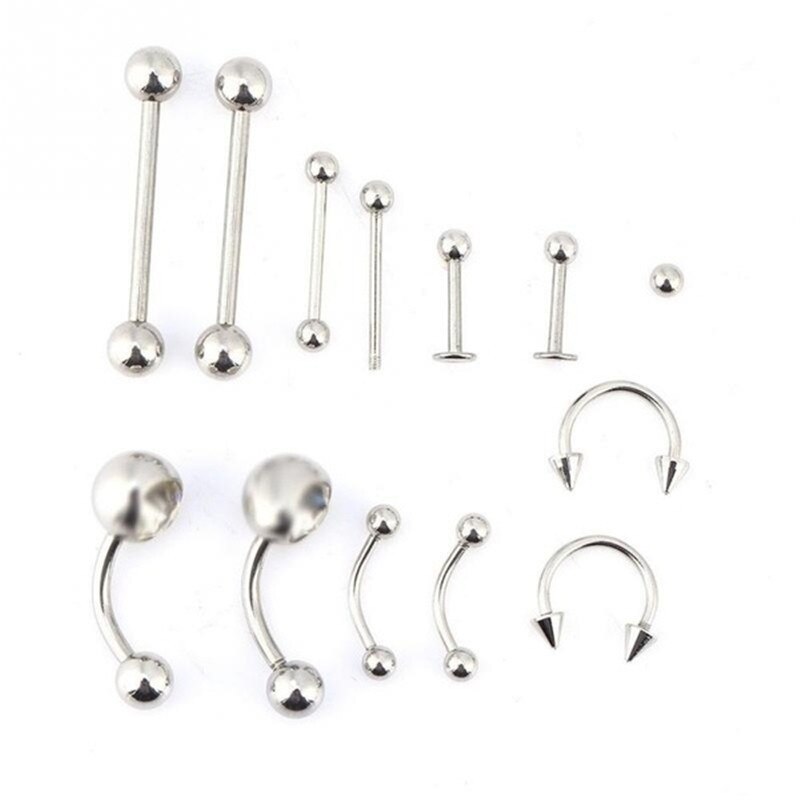 1 zestaw jednorazowe profesjonalne narzędzie do piercingu zestaw igła do piercingu narzędzia zaciskowe ucho Tragus nos brwi kolczyki w pępku 316