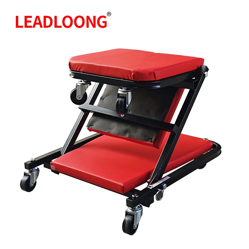 LEADLOONG Car repair bench Mechanic Creeper, Garage Gift, 36" Z Creeper Seat, 2 in 1 Mechanic Gifts, 300 lbs Capacity